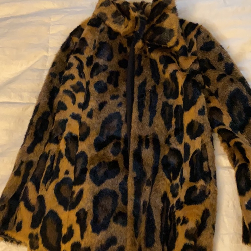 medium cheetah faux fur jacket